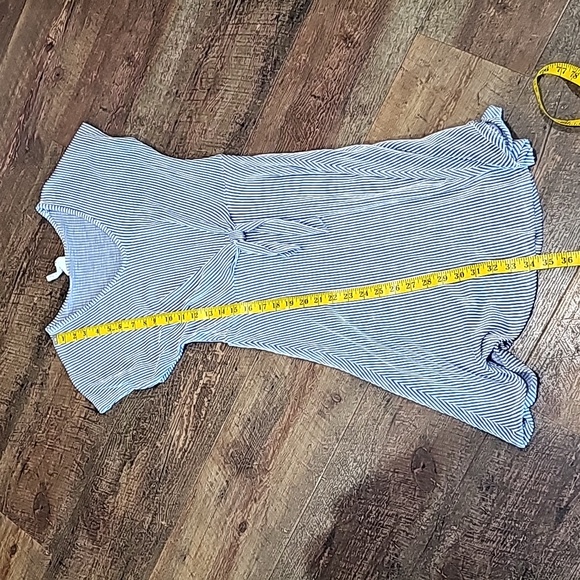 Caution to the Wind Women's M Blue & White stripe dress - Picture 5 of 5